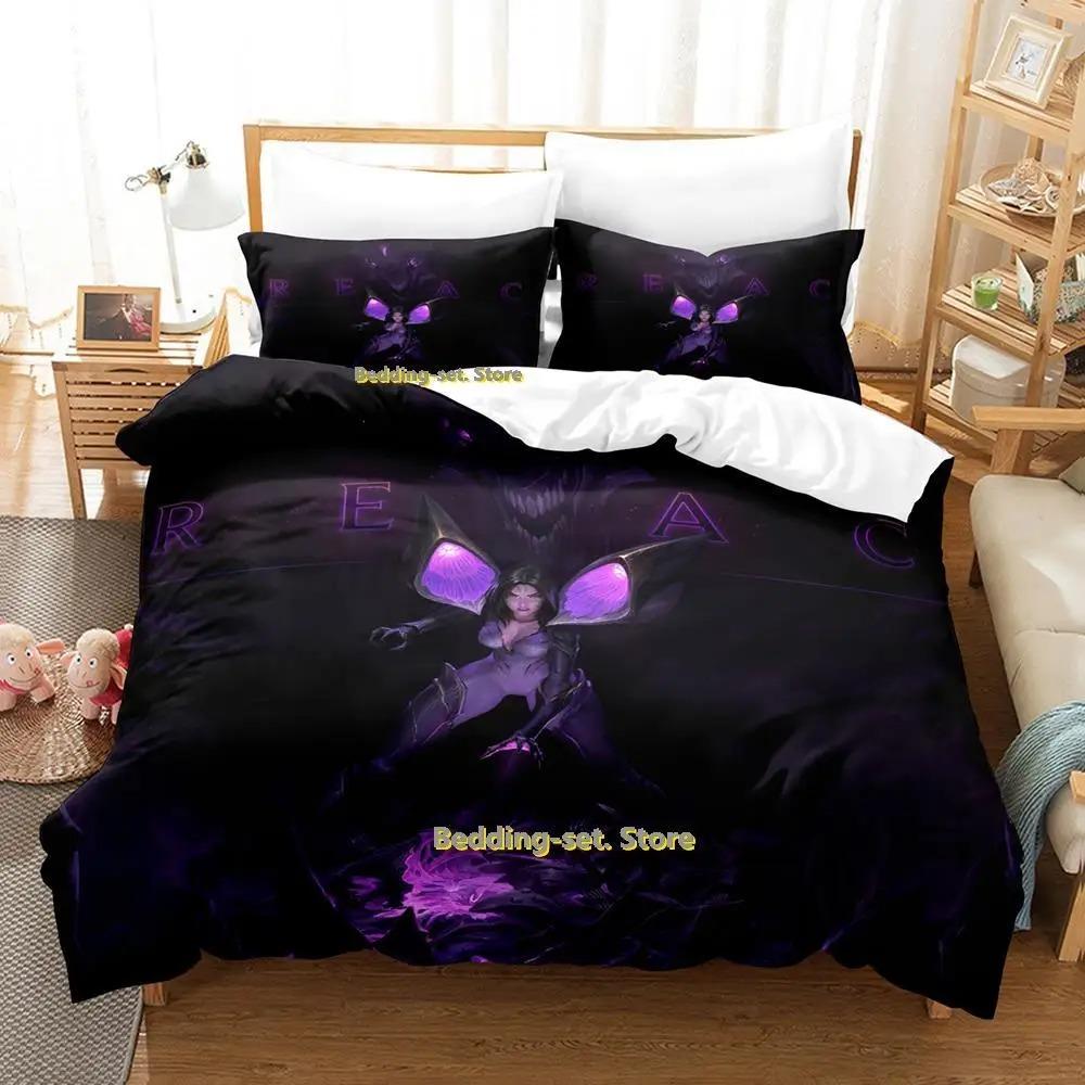 Cool Kai Sa Bettwäsche-Set Einzelbett Twin Full Queen King Size Bettset Erwachsene Kind Schlafzimmer Bettbezug-Sets Anime Bettwäsche