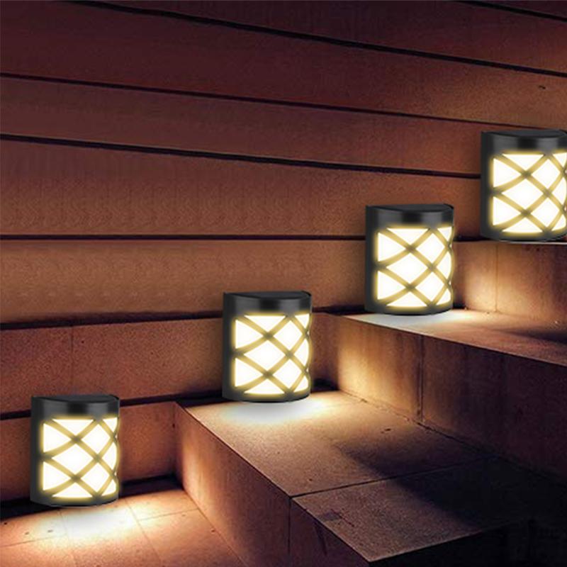 

Солнечные батареи светодиодные светильники для ограждения 7 режимов цветной уличный RGB-светильник энергосберегающий водонепроницаемый настенный светильник для декора сада и патио теплый белый