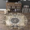 European Style Luxury Round Carpet Home Decoration Living Room Non-slip Large Rugs Bedroom Cloakroom Short Velvet Floor Mats