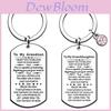 Stainless Steel Keychain Wholesale For Father's Day And Mother's Day Gift Auntie And Nephew Modern And Simple Style