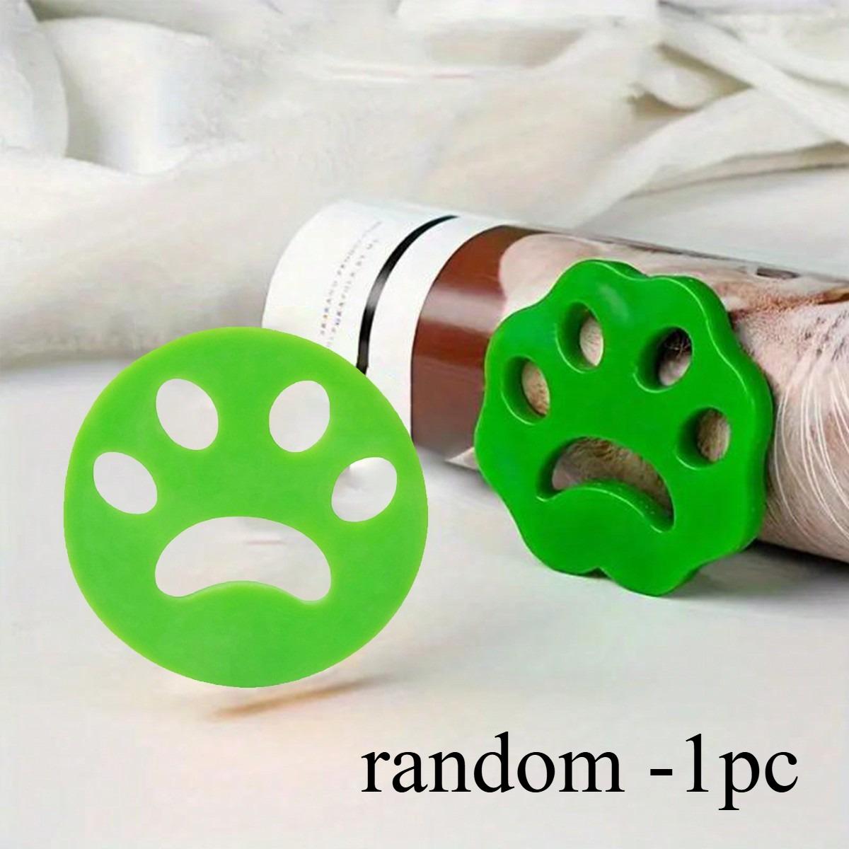 1PC Green, silicone pet hair remover for laundry, reusable washing machine hair remover