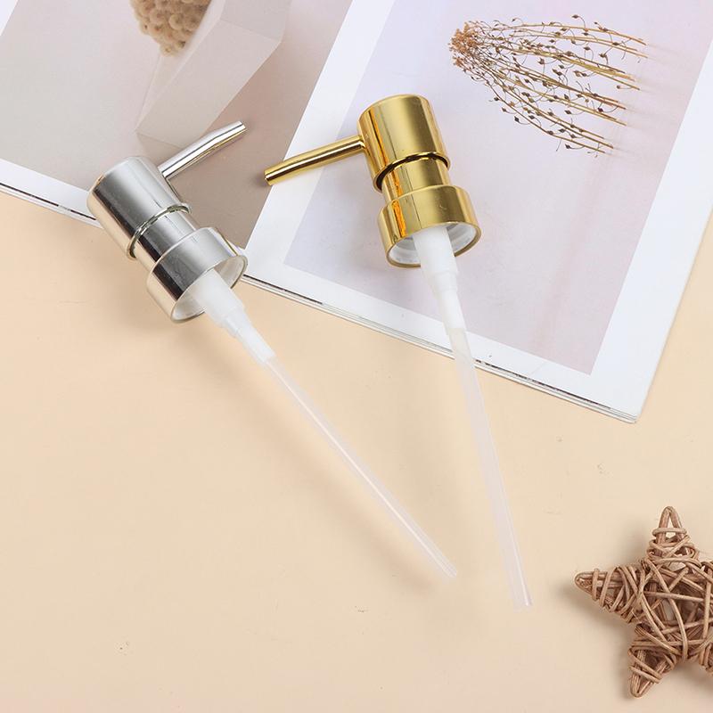 Metal Soap Pump Liquid Lotion Dispenser Replacement Head 28 Thread Pump Cap