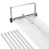 VEVOR Răzuitor de zăpadă pentru acoperiș, Lamă din aluminiu de 22 cm, Răzuitor de zăpadă reglabil pentru acoperiș de 1,58-9,13 m cu roți și glisieră,
