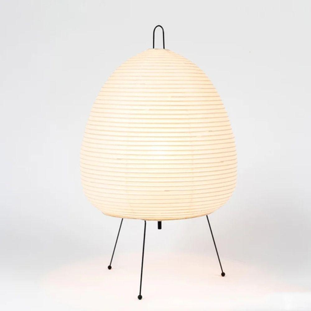 Modern Rice Paper Lantern Tricolor Dimming Night Light Tripod Floor Lamp  Hotel Homestay
