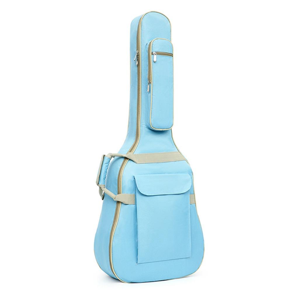 

Double Shoulder Strap Soft Guitar Case with Side Handle Portable Guitar Backpack Piano синий