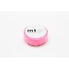 Kreppband MT 1,5 cm Uni Neonrosa