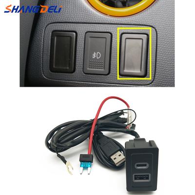 Car Quick Charger Double USB Interface Socket Outlet Power Charging Adapter for Suzuki SX4 Swift Vitara New Alto