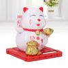   Cat Waving Arm Vivid Lovely Chinese Cat Solar Fortune Cat Statue Decoration for Decorating Front Desk Car Business Openings