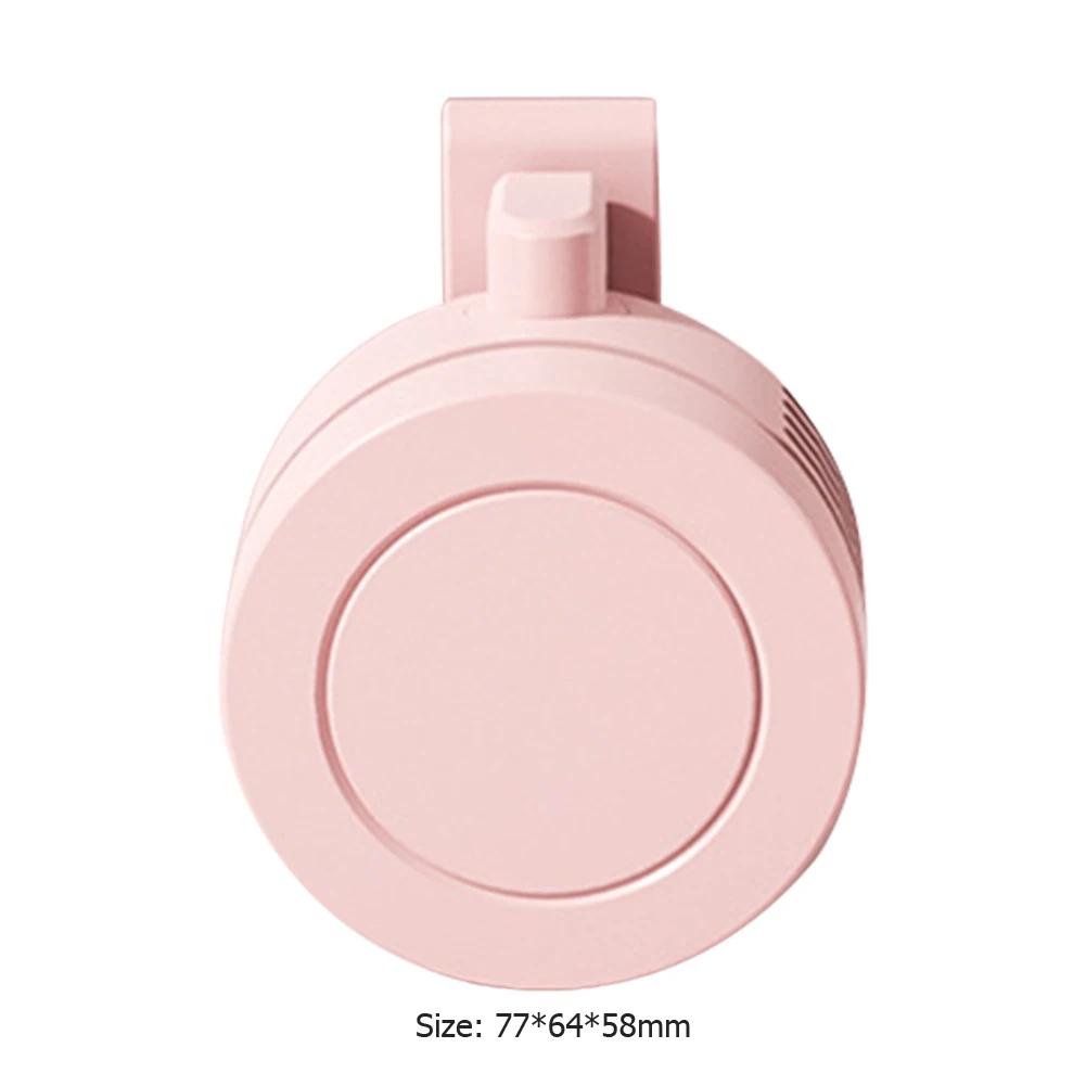 Mini Clip Fans Hanging Waist Neck Fan Girl Electric Air Cooling Fan 900mah USB Leafless Fan 3 Speeds Portable Cooler Air
