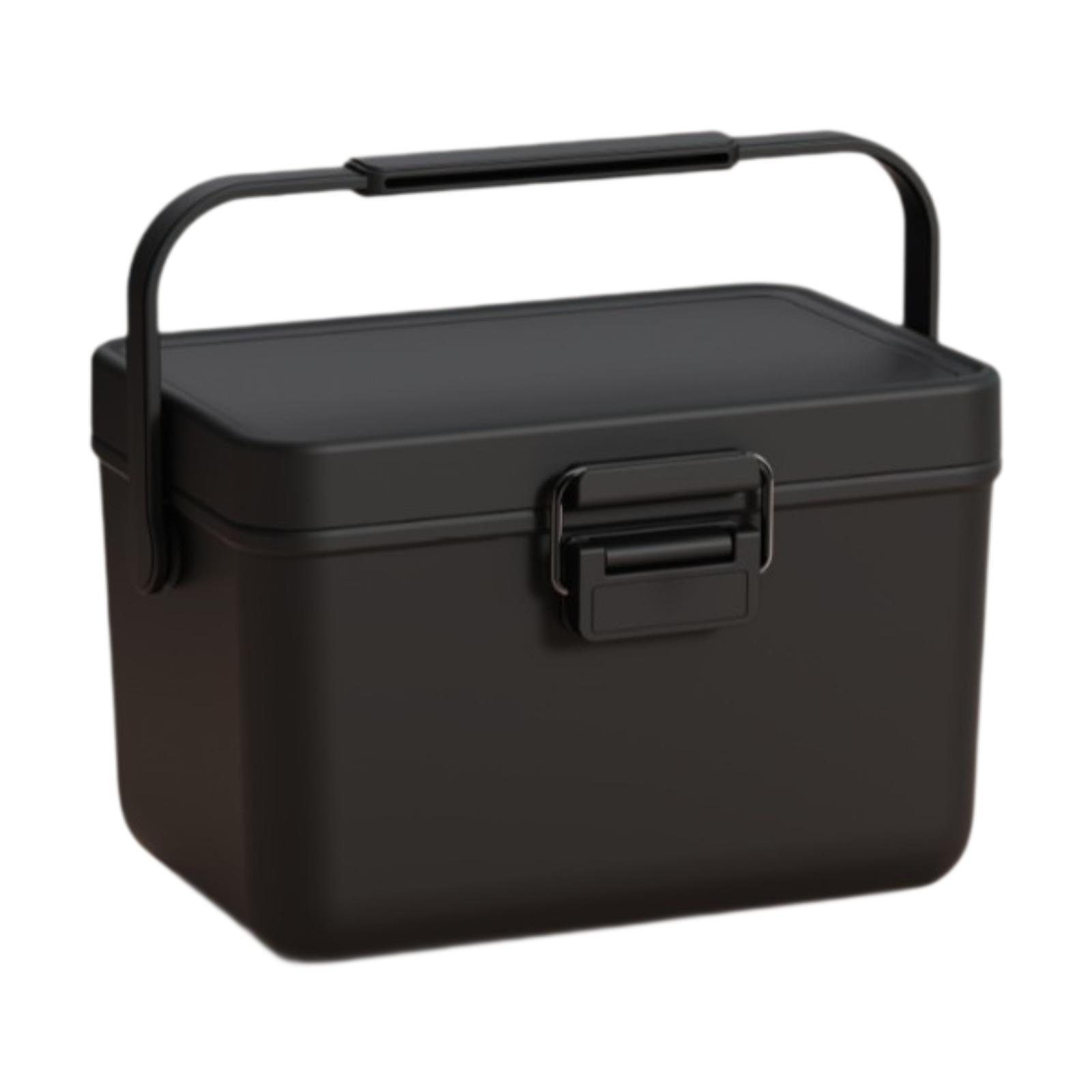Cooler Box Ice Chest Small Hard Beverage Storage Organizer Ice Retention Cooler чёрный