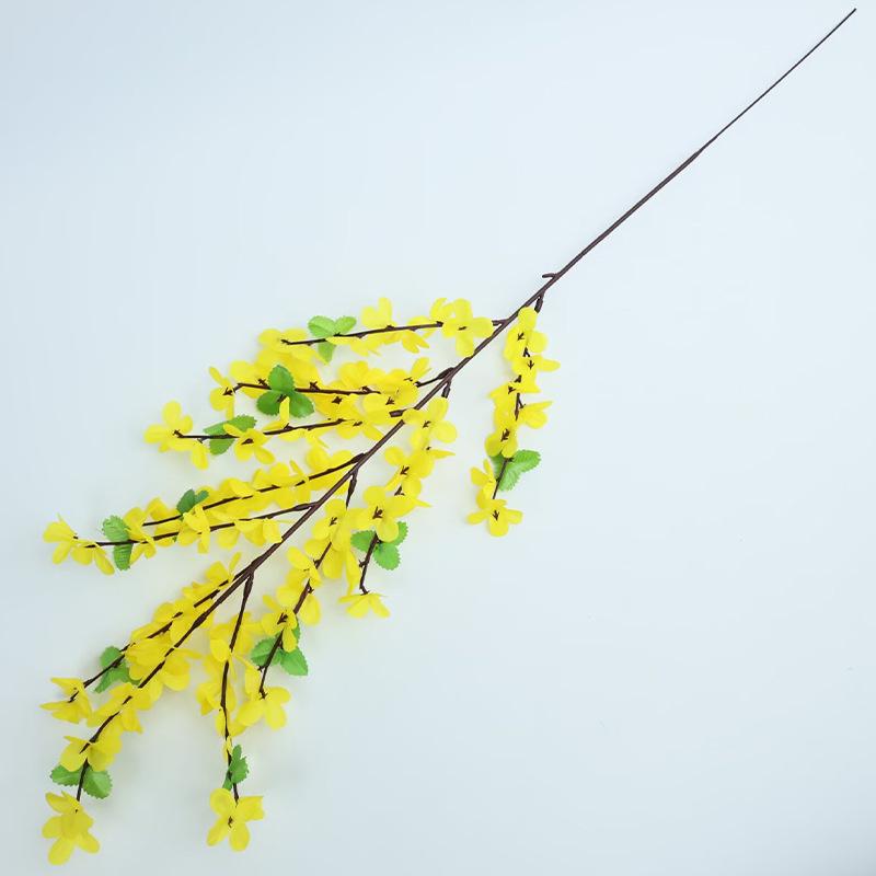 

High Branch 11 Mesh Small Yellow Flower Wedding Decoration Fake Flower Home Decoration Simulation Plastic Flower