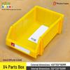 Angled Entry Heavy-Duty Plastic Storage and Organizer Box for Components and Hardware
