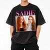 Sadie Sink Merch Gewaschenes T-Shirt für Herren Damen Streetwear Hip Hop T-Shirts Bedrucktes T-Shirt Baumwolle