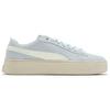Puma Smash Platform Comfortable Versatile Durable Low-Top Sneakers Women Sneakers Blue White 366488-17