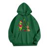 Ladies' Christmas Style Printed Hoodie With Wool And Pockets For Women