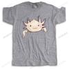 New Cotton Tees Fashion Tshirt Axolotl Friend Funny Cartoon Animal Print Unisex Summer Teeshirt Loose Cool Top Printing Tees