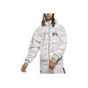 Jordan Wings Fleece Zip Hoodie Jacket Men Outerwear White Grey CD4830-100