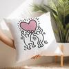 Funny K-Keith H-Harings Art Pillow Case Short Plush Print Cushion Cover Square Throw Pillow Covers Sofa Home Decor
