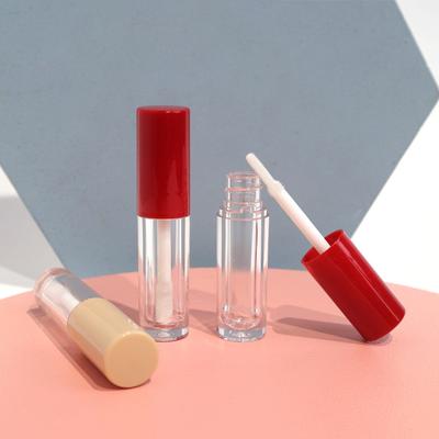 1 pz. Mini tubo di plastica trasparente portatile vuoto da 1,5 ml per lucidalabbra, contenitore per imballaggio cosmetico.