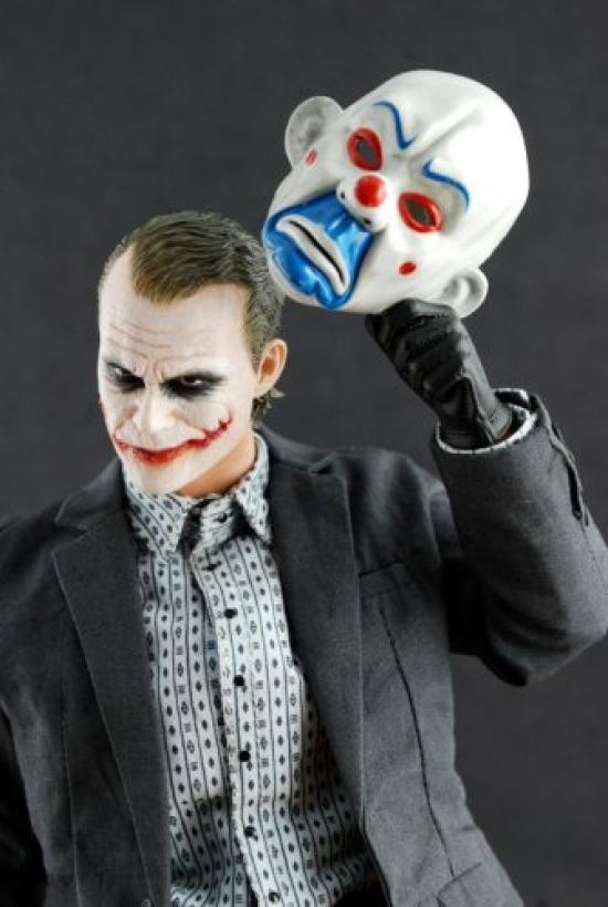 Movie Masterpiece The Dark Knight Scale Figure Joker 1/6 (Bank Robber)