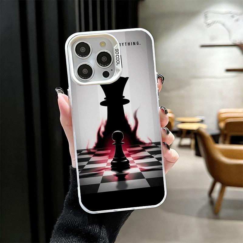 Competitive Chess Game Shockproof Phone Case for iPhone 17 Air 16 16E 15 Pro Max 14 Plus 13 Mini 12 Back Cover Anti Fall Fundas