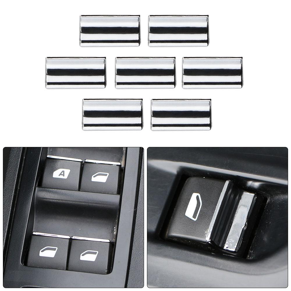 For Peugeot 208 301 508 307 407 607 408 2008 3008 5008 Citroen C4 C5 Car Window Lift Switch Button Sticker Sequin Accessories
