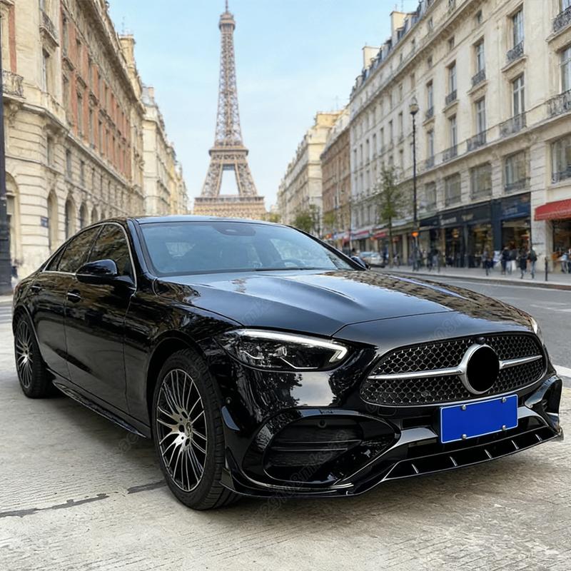 For Mercedes Benz C Class W206 C200 C260 2022 2023 2024 2025 2026 Automobile Front Bumper Spoiler Lip Splitter Decoration Kit