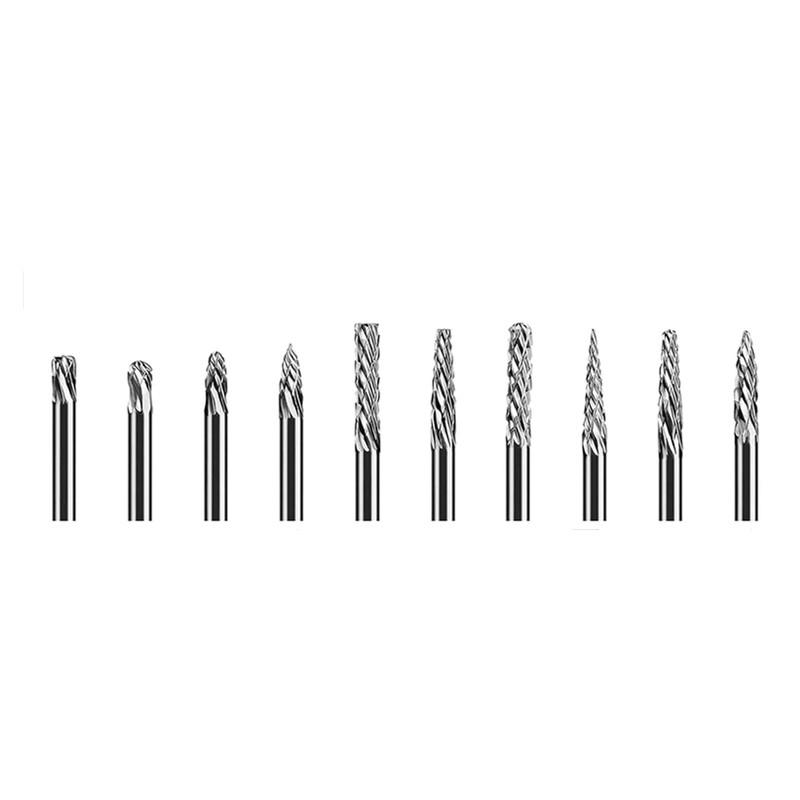 

Набор твердосплавных фрез для вращающегося инструмента Dremel Рашпили Аксессуары для резьбы по дереву Насадки Режущие фрезы Шлифование Гравировка Портирование