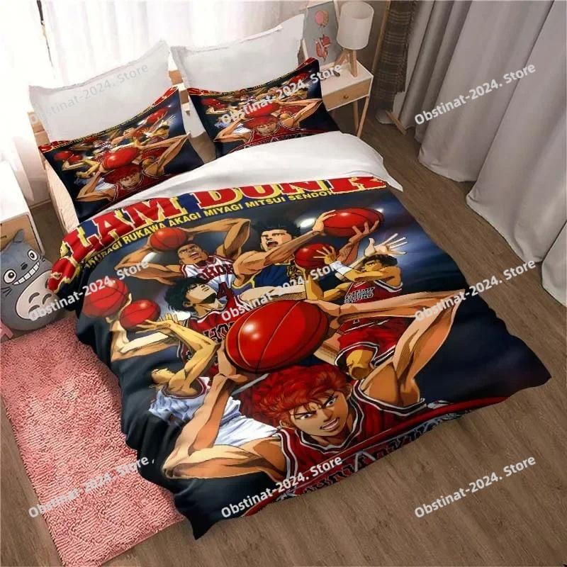 Slam Dunk Cartoon Aufdruck Bettwäsche-Sets exquisites Bettwaren-Set Bettbezug Bettdecke Set Bettwäsche-Set Luxuriöses Geburtstagsgeschenk