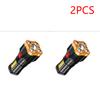 2pcs P7900 Super Bright Flashlight Rechargeable Waterproof Spotlight Lamp 300-1000m Range IPX6 Waterproof USB Charging Lamp