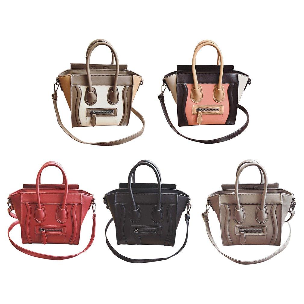 

Модная женская классическая сумка из искусственной кожи, хит цвета, дизайн с улыбкой, женская сумка на одно плечо, сумка через плечо