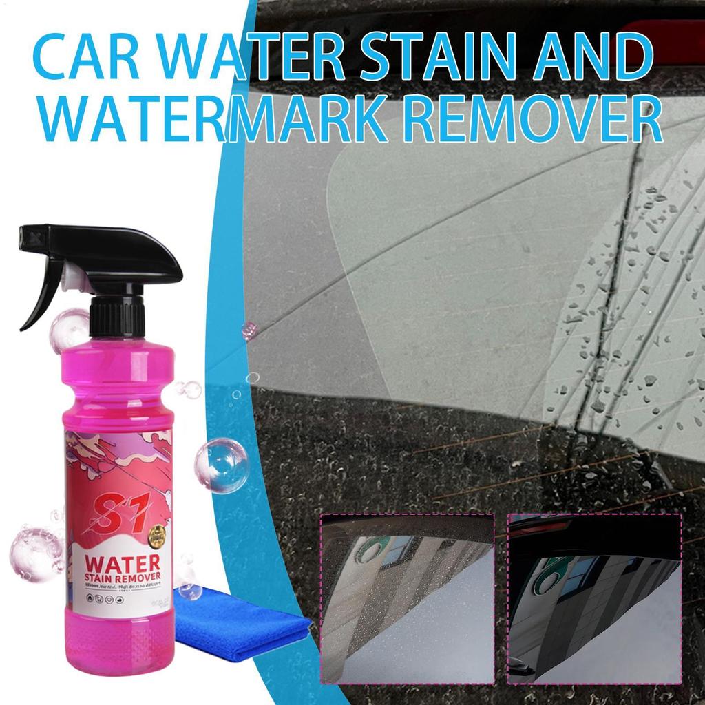 Hard Water Remover For Cars 120ml Automotive Care Window And Glass Cleaner With Towel For Vehicle Truck Motorcycle Maintenance