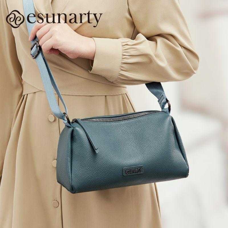 

Women s Bag Fashion Fancy Soft Leather Shoulder Bag Fog Blue