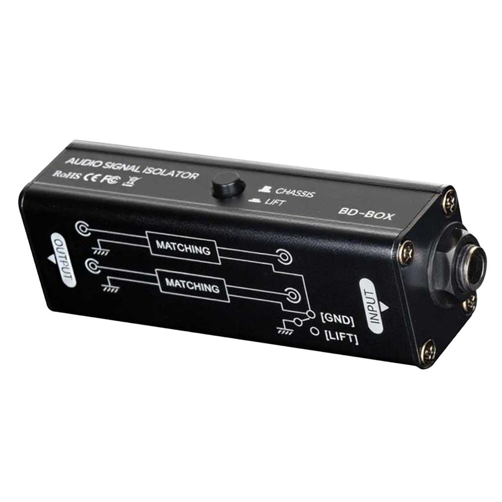 Schild Geräuschfilter 6,35mm Sound-Interface Maschinenschleifen-Rauschunterdrücker für Besprechungs-Mikrofon Sound-System Sound-Player