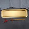 Stainless Steel Rectangular BBQ Plate Korean Style Roasting Pan for Meat Snack Dessert Tray Sushi Dish for Home Kitchen