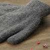 Adults Mittens 1 Pair Women Double-layers Cute Stretchy Soft Thickened Cold Female Resistant Solid Color Autumn Winter Girls Gloves for Riding