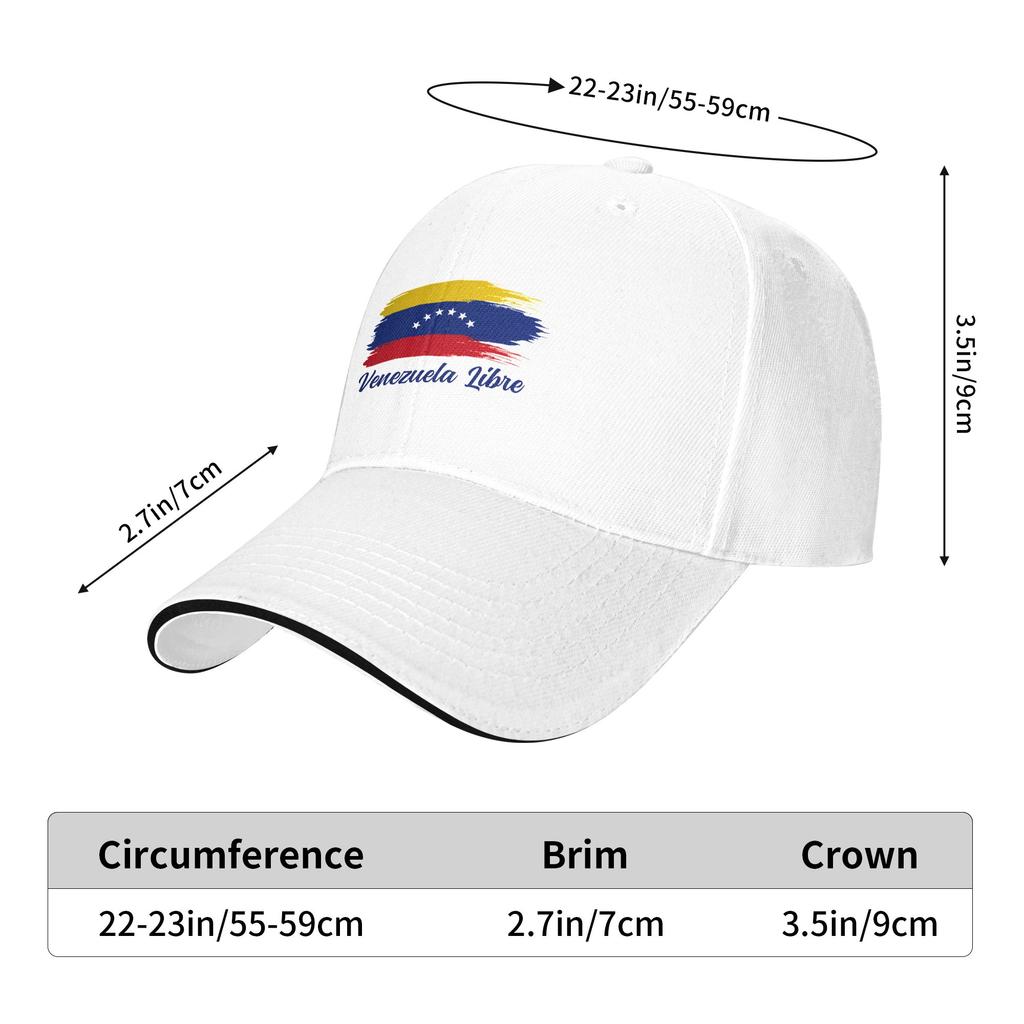 Summer Venezuela Flag  Baseball Cap  Outdoor Sport Fashion Design Sun Hip Hop Hats Women Men Hot Sale Snapback Cap