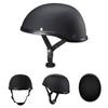 Vintage Motorcycle Cruiser Helmet Half Face German Helmet Motorcycle Helmet Bright Black Car-styling