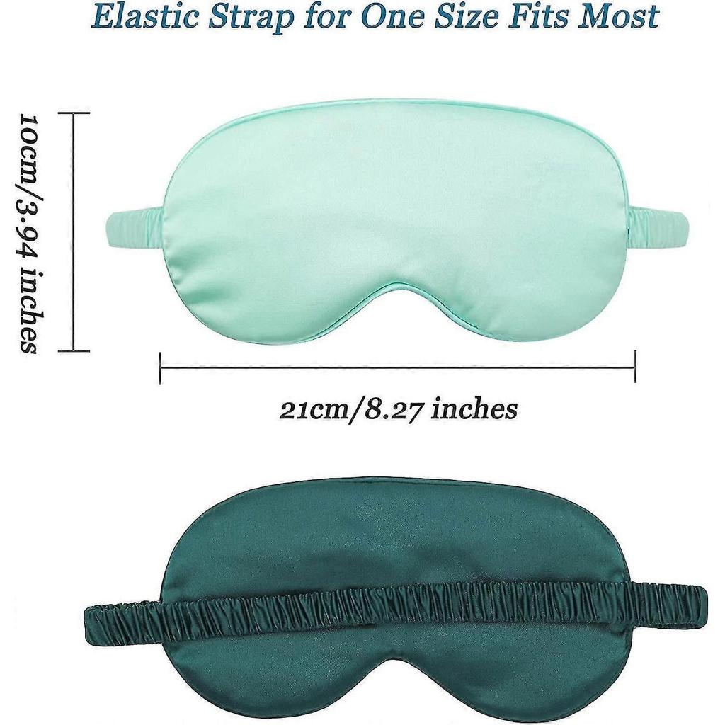 Silk Satin Sleep Mask With Elastic Strap Travel Eye Sleeping Blindfold For Women Men