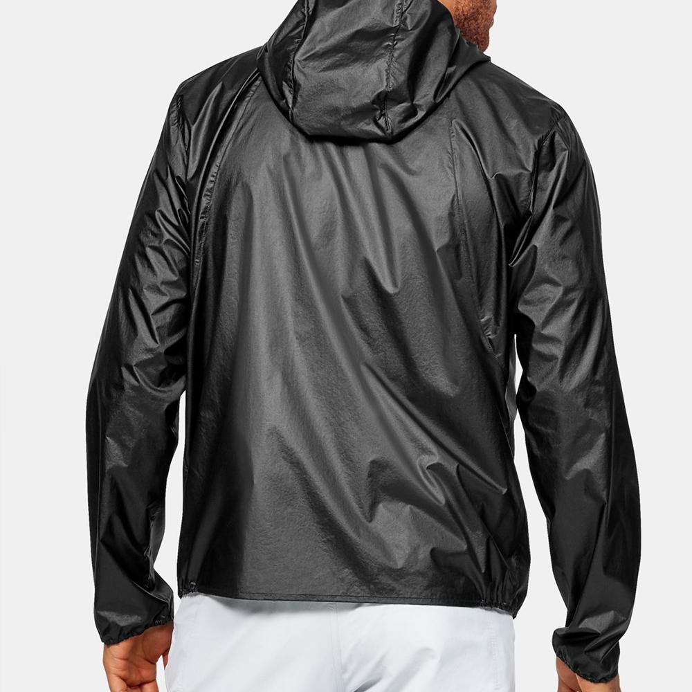 Under Armour UA OD Impasse Sun Protection Hooded Sports Jacket Men Jackets Black 1350943-001