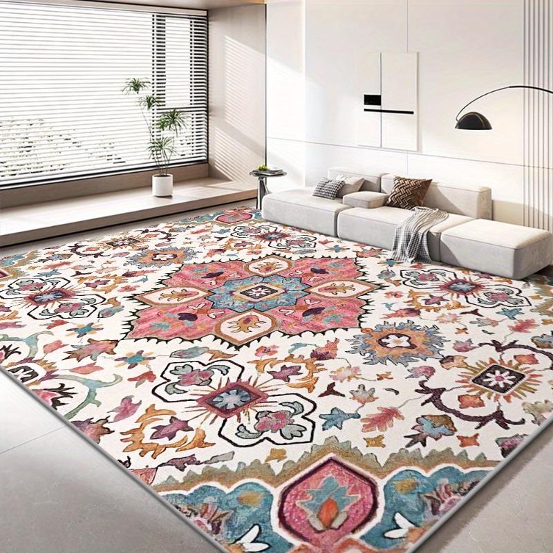 Luxury  Bohemian Mat - Soft and Non-slip and Can Be Washed By Machine, Suitable for Living Rooms, Bedrooms, Offices Large Carpet