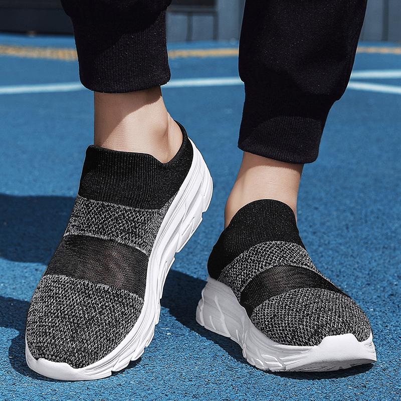 Women's Sandals Backless Walking Sneakers Summer Couple Slip On Mule Socks Shoes Closed Toe Slippers Men Clogs Over Sized