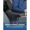 JOYTUTUS Center Console Cover Compatible With -2025 Silverado Sierra Jump Seat, Leather Arm Rest Armrest Cover For Car, Durable Middle Console Cover