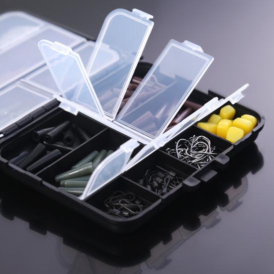 Fishing Hooks Accessories Set with Storage Box High Durability Rust Resistant Compact Portable Fishing Rig Kit