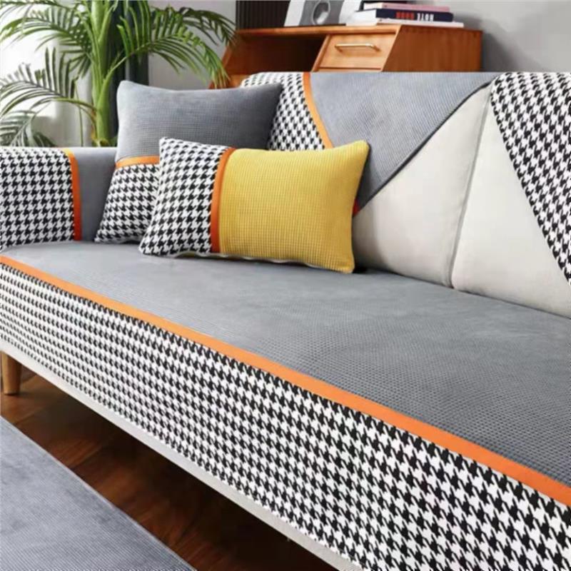 

Четырехуровневый нескользящий скандинавский простой легкий роскошный чехол для дивана, комбинированный набор полотенец на спинку 70*70cm