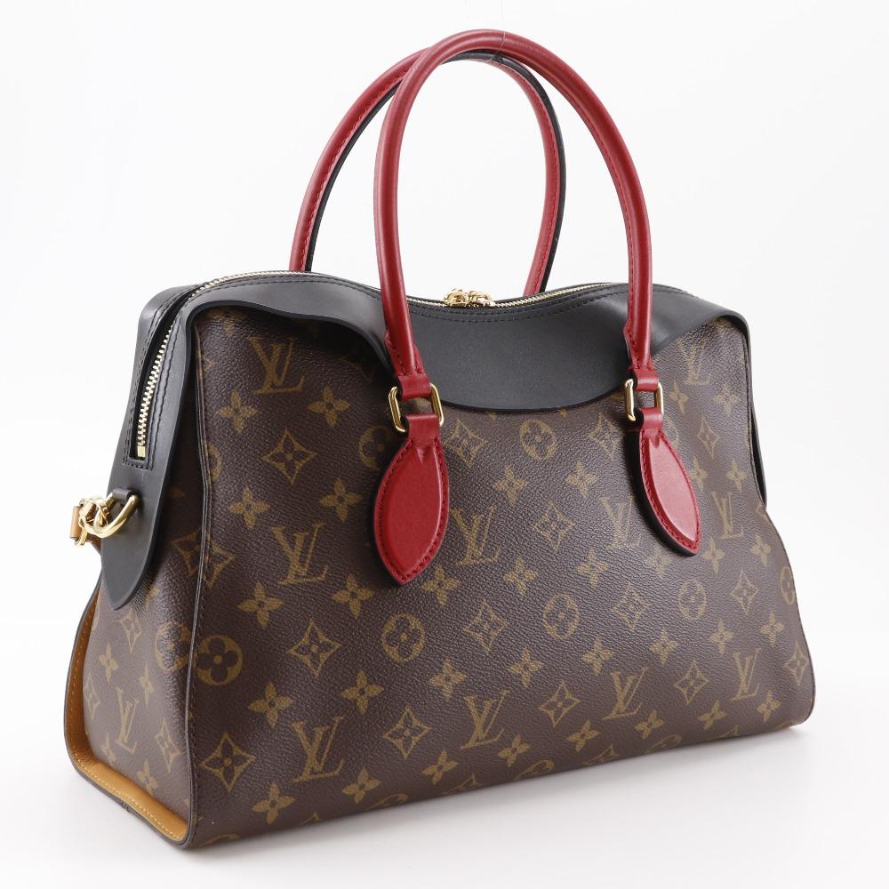Louis Vuitton Tuileries Tote Handbag M41454 2WAYShoulder Noir Monogram Canvas Women Used