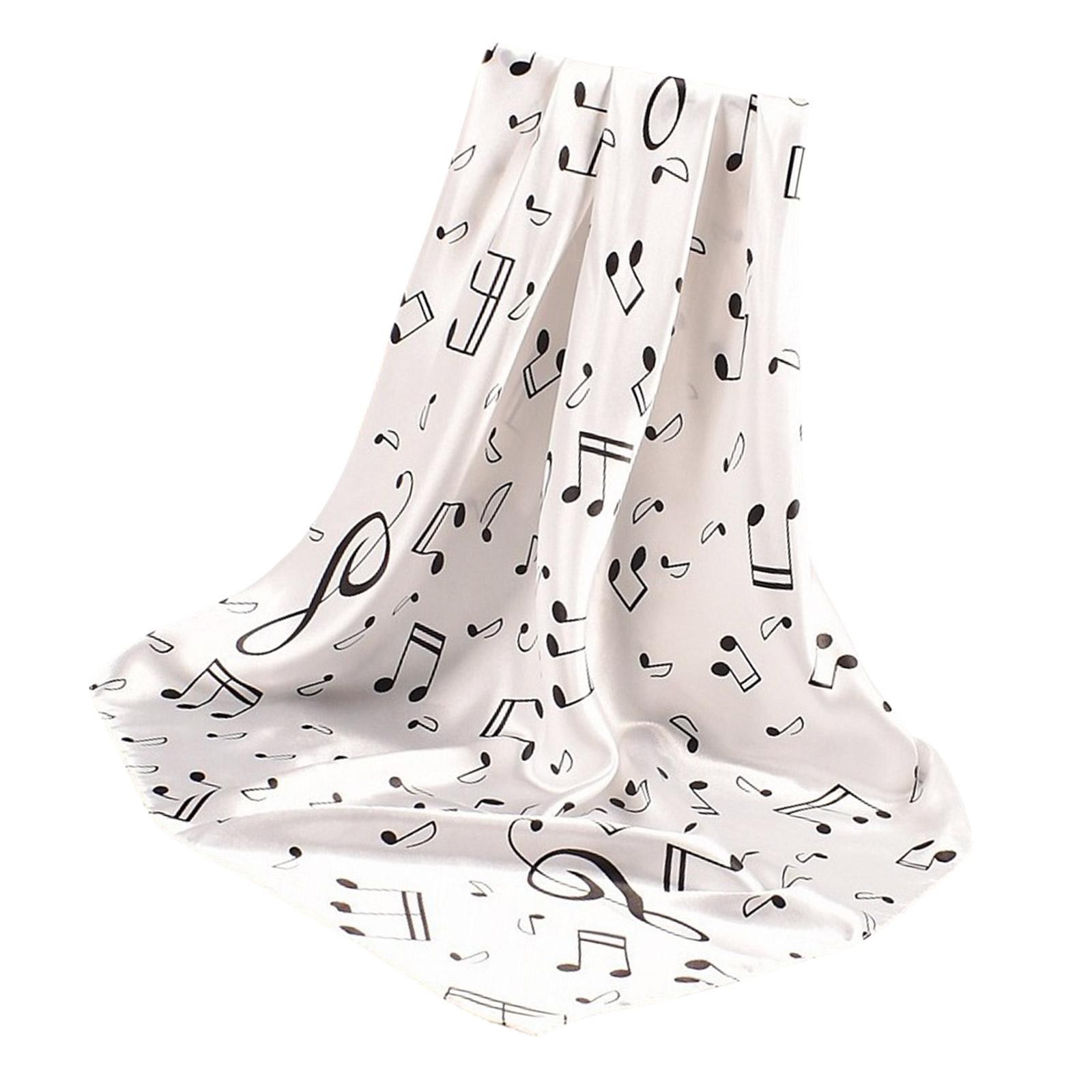 

Musical Note Scarf Shawl Suitable for Various Outdoor Activity and Daily Wear for Casual and Sports Activity білий