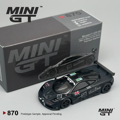 MINIGT 870 McLaren F1 GTR #59 1995 Le Mans 24Hr Winner Post-Race Weathered 1:64 Alloy Car Model