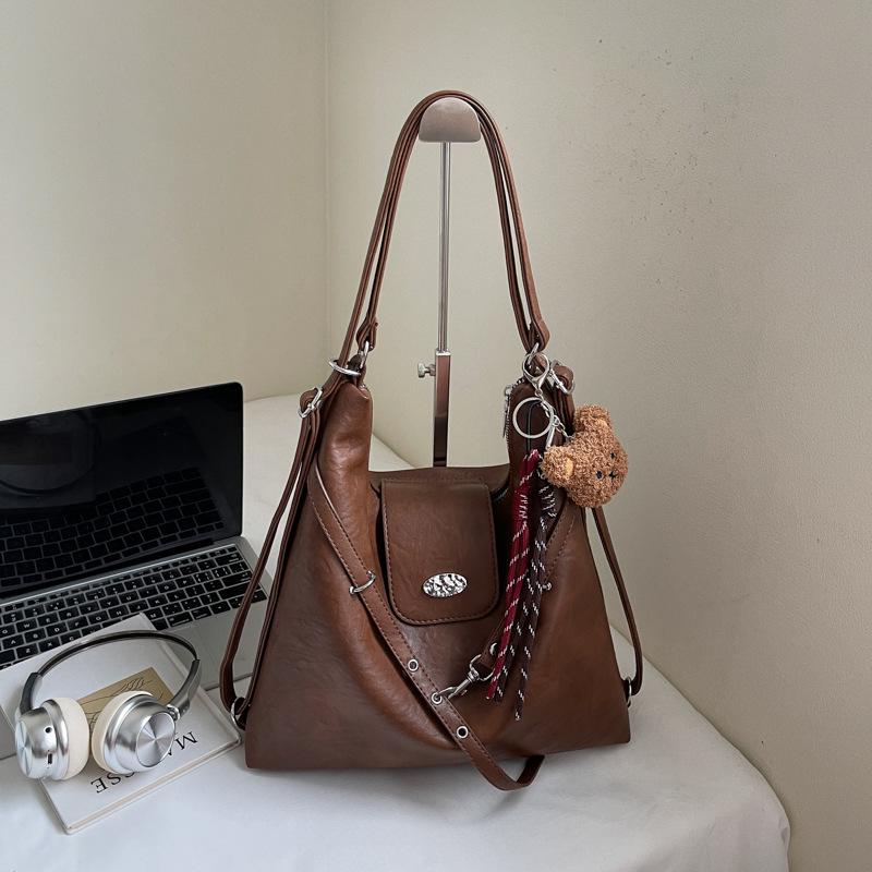 2025 Retro Women's Large-Capacity Underarm Bag - Fashionable Autumn/Winter Tote Backpack