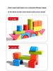 Colored Wooden Blocks - Educational Assembling Toy for Toddlers